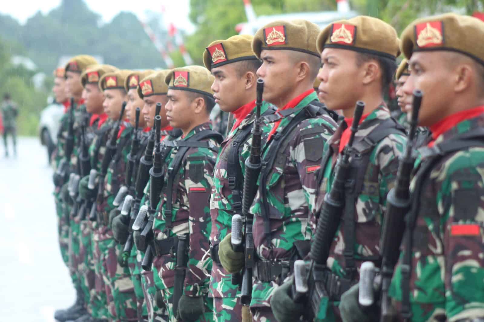 Satgas Yonarmed Trk Bogani Mengikuti Upacara Hut Ke Tni Di