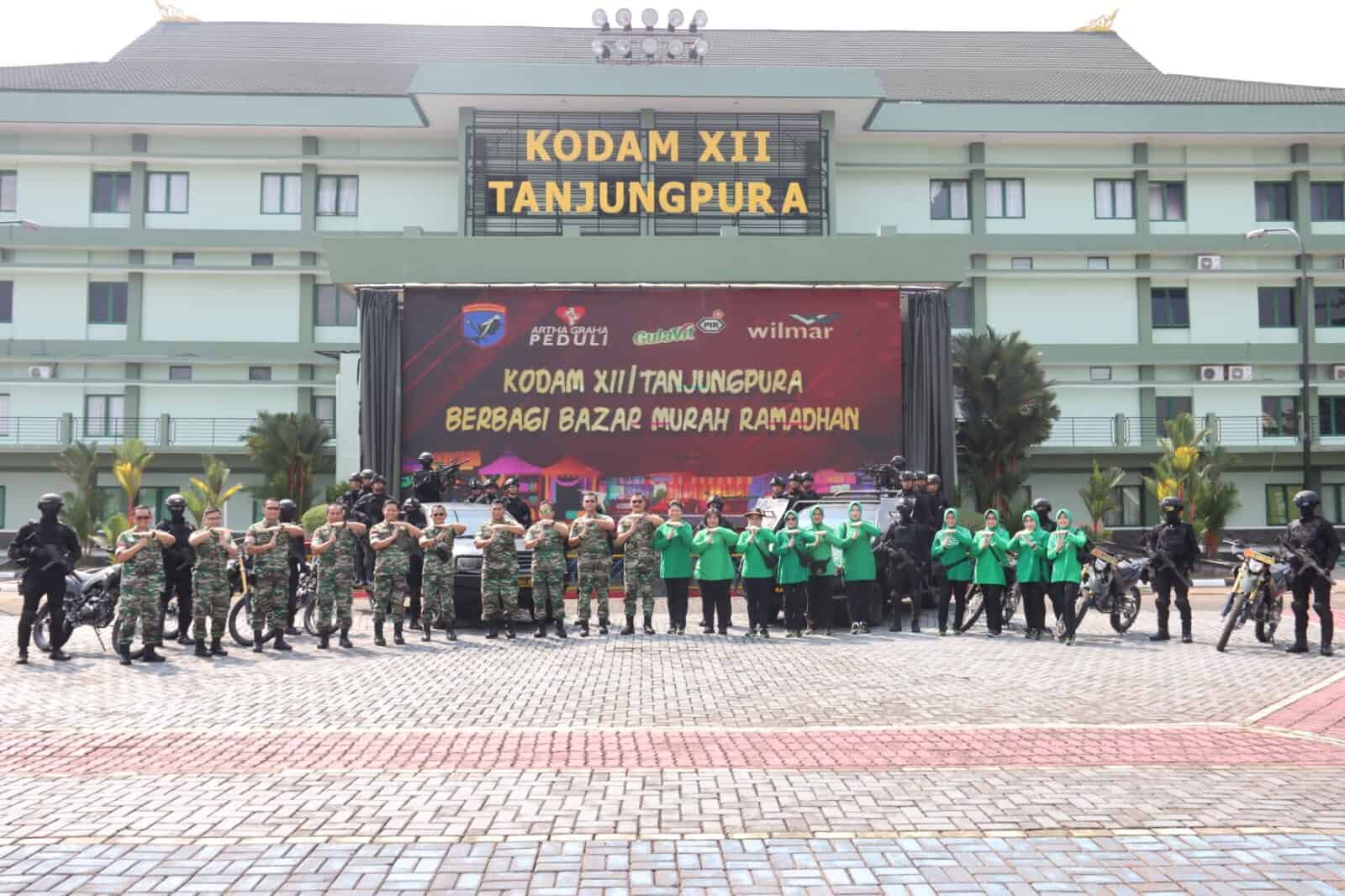 Pangdam XII Tpr Buka Bazar Murah Ramadhan Bantu Prajurit Dan