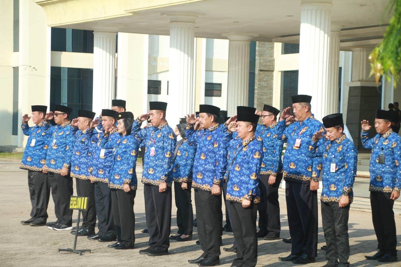 Dandim Tulang Bawang Menjadi Irup Upacara Bulanan