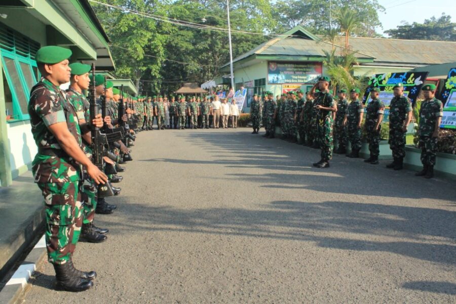 Sambut Komandan Baru Kodim Hst Gelar Tradisi Satuan