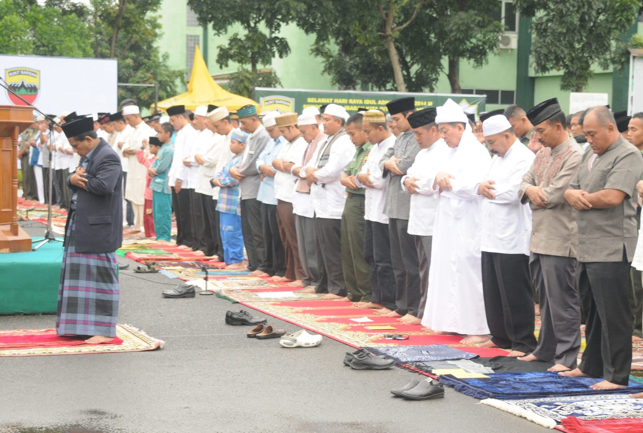 TNI AD - KODAM I/BB DAN MARSYARAKAT LAKSANAKAN SHALAT IDUL 