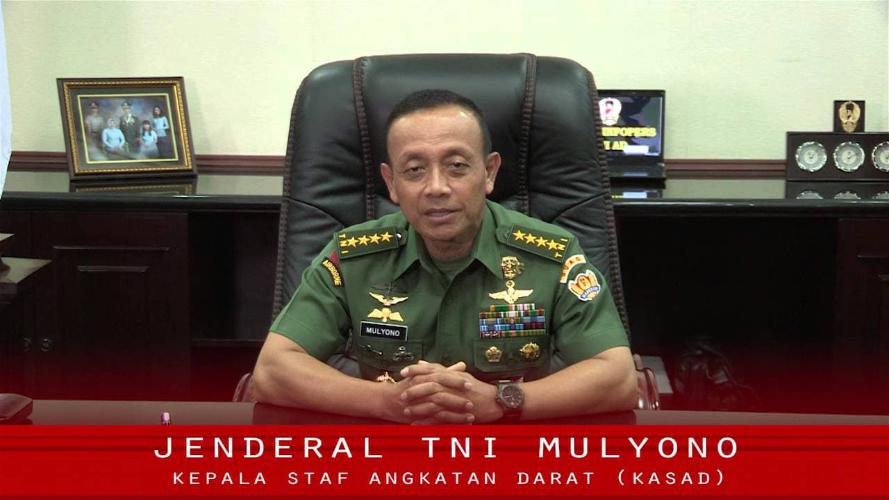 Kasad Jenderal TNI Mulyono sampaikan Ucapan Hari Natal 