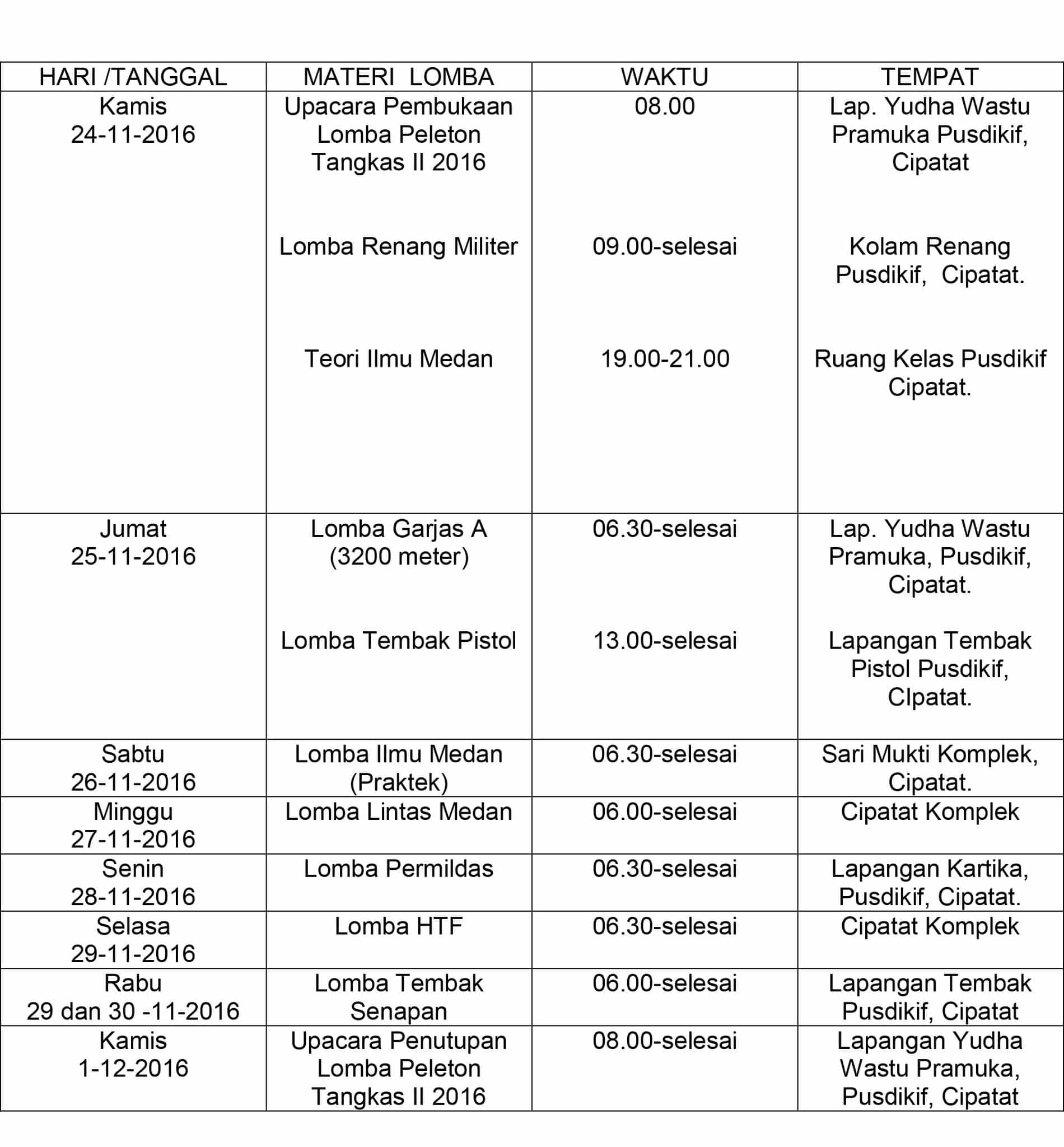 JADWAL-LOMBA-PELETON-TANGKAS-PERIODE-II-2016