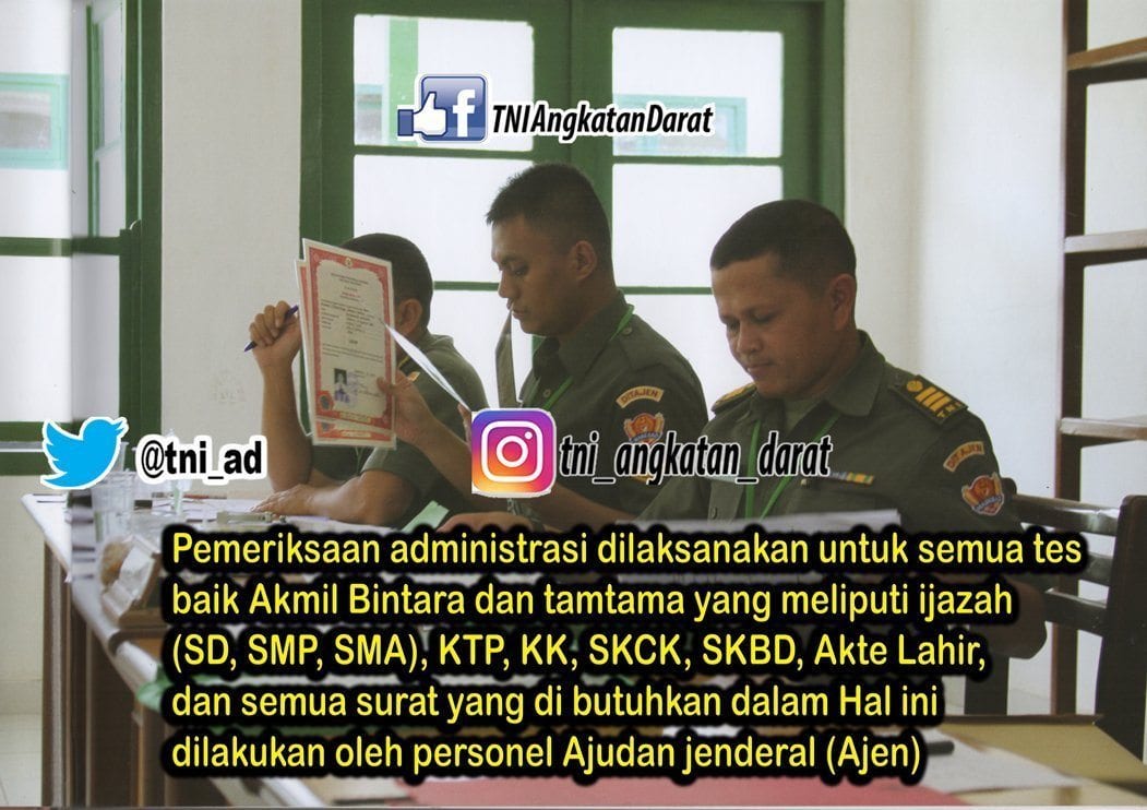 REKRUTMEN TNI ANGKATAN DARAT 2018