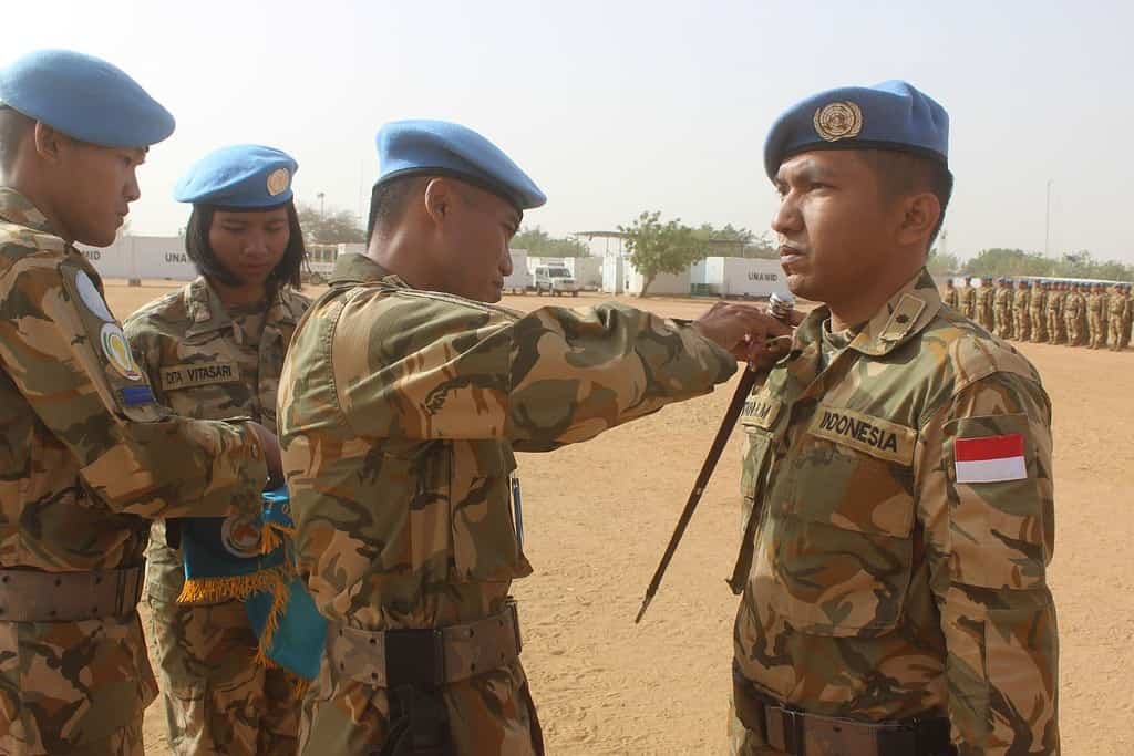 63 Prajurit Garuda Naik Pangkat Di Darfur Sudan