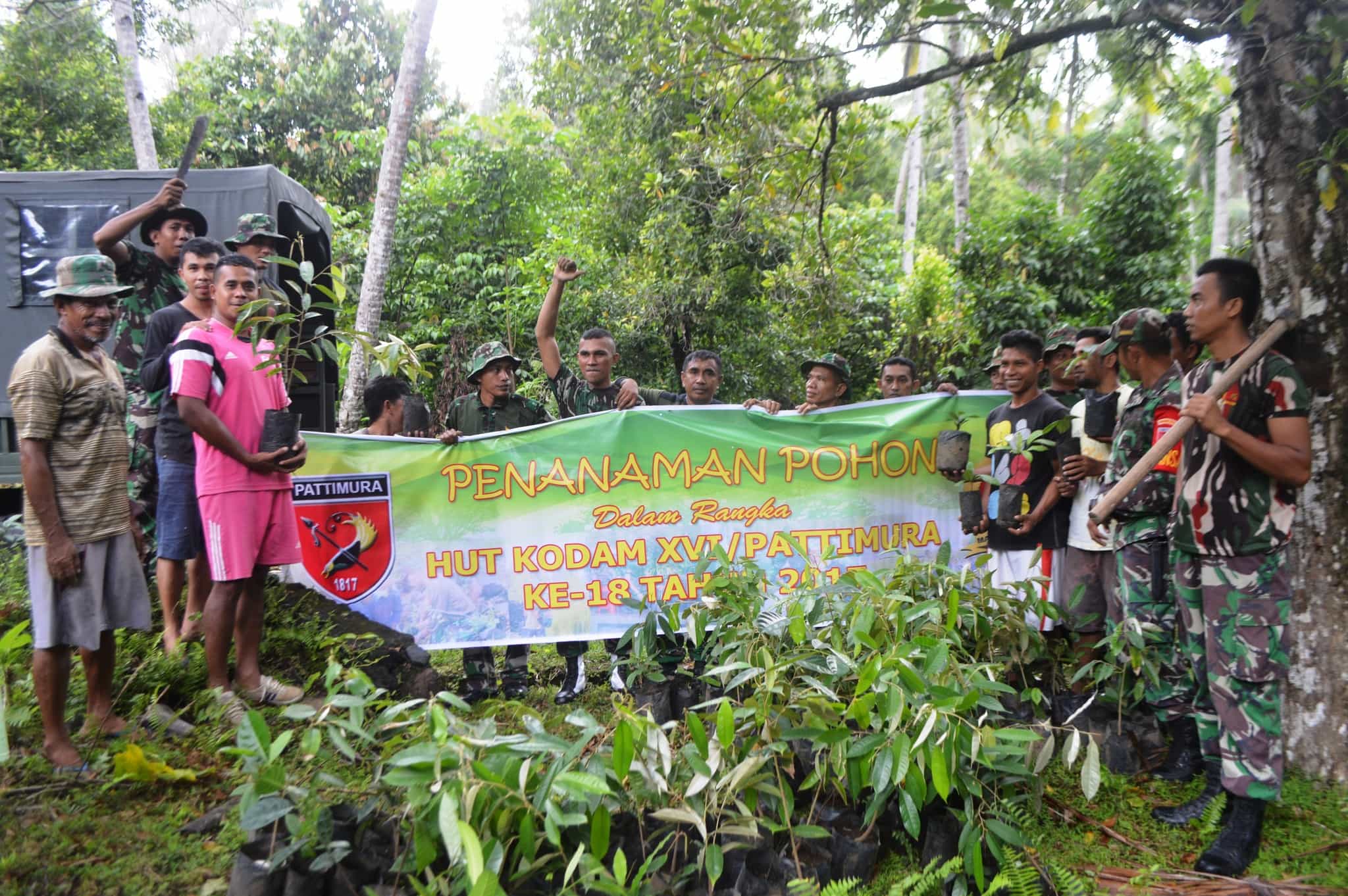 TNI AD Peduli Lingkungan Korem 152 Babullah Laksanakan