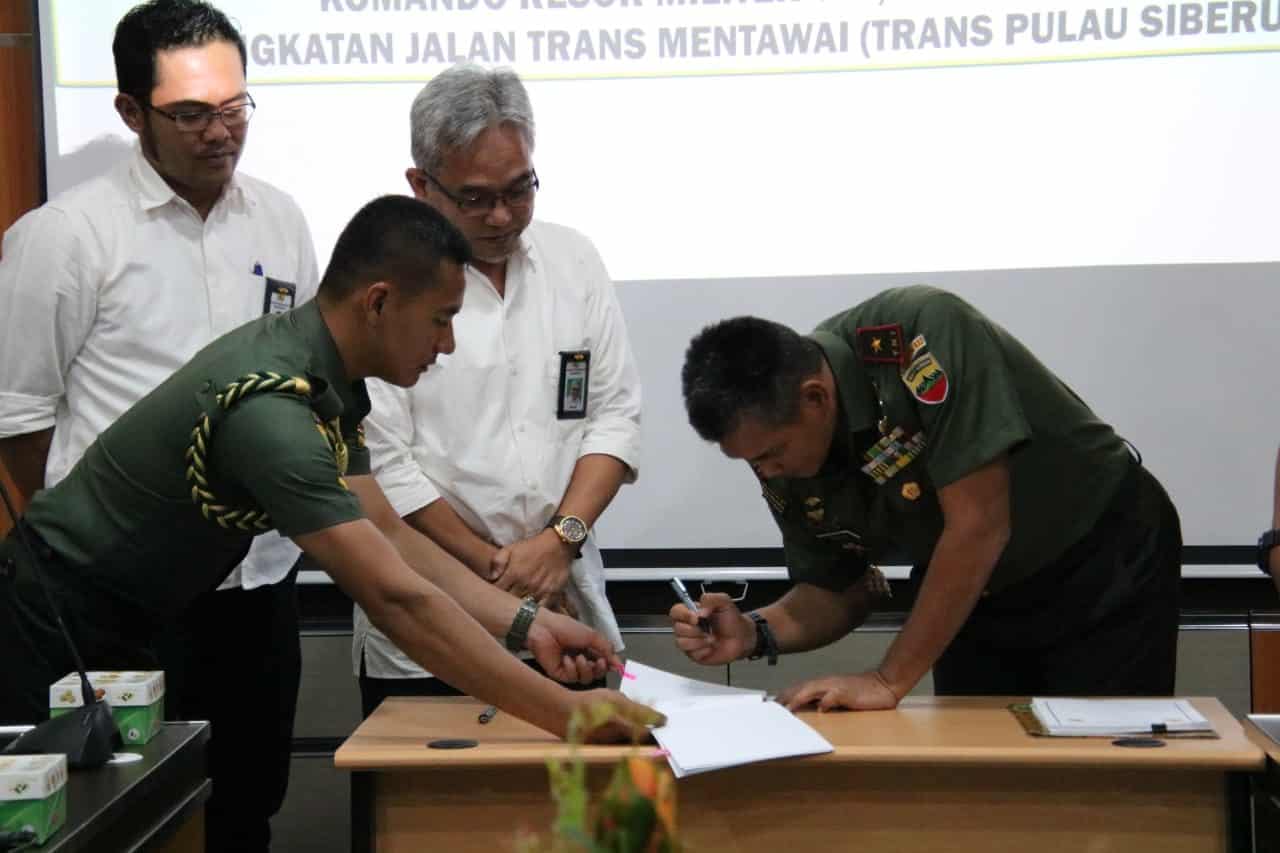 Kerjasama Kementerian Pupr Dan Korem Wirabraja Percepat Pembangunan Trans Mentawai