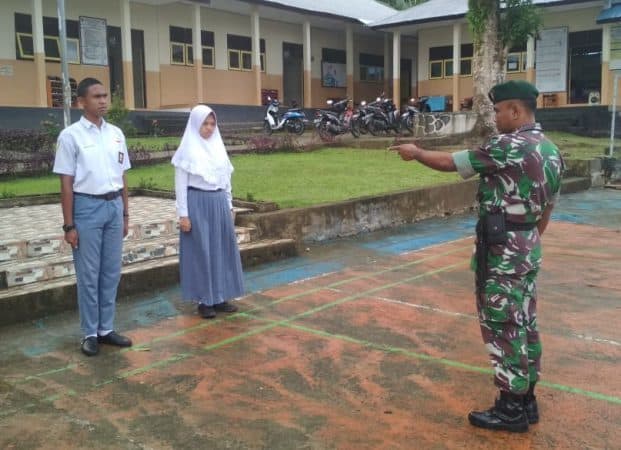 Satgas Yonif Rk 136 Hantar Putra Leihitu Jadi Paskibra Provinsi Maluku