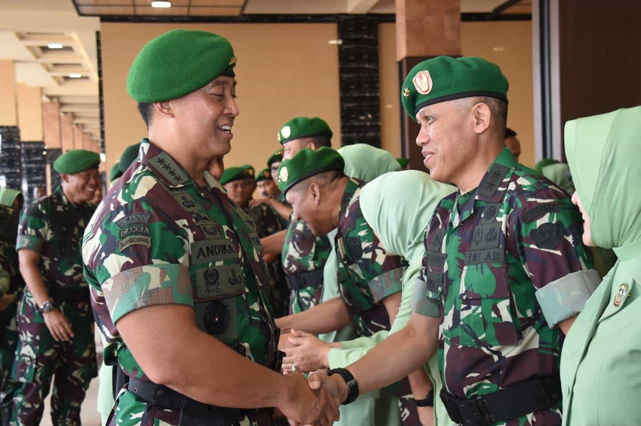 Kabaranahan Kemhan Dan 24 Pati Tni Ad Laporan Korps Kenaikan Pangkat Kepada Kasad