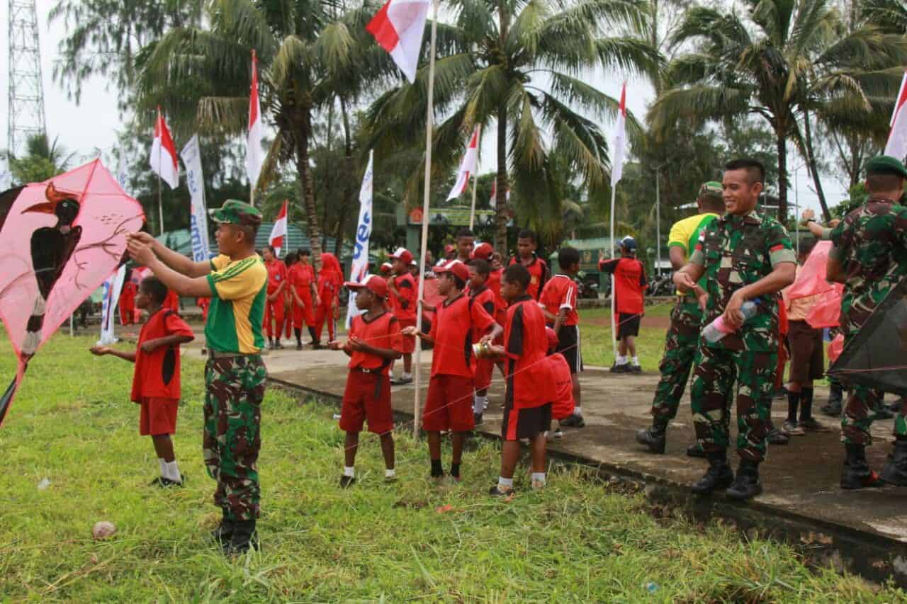 Festival Dirgahayu, Satgas Yonif Pr 328 Dorong Anak Perbatasan Raih Cita-cita