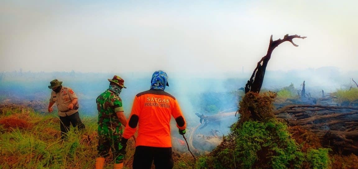 Dandim Tuba Optimis, 7 Titik Api Karhutla Bayung Lincir Teratasi