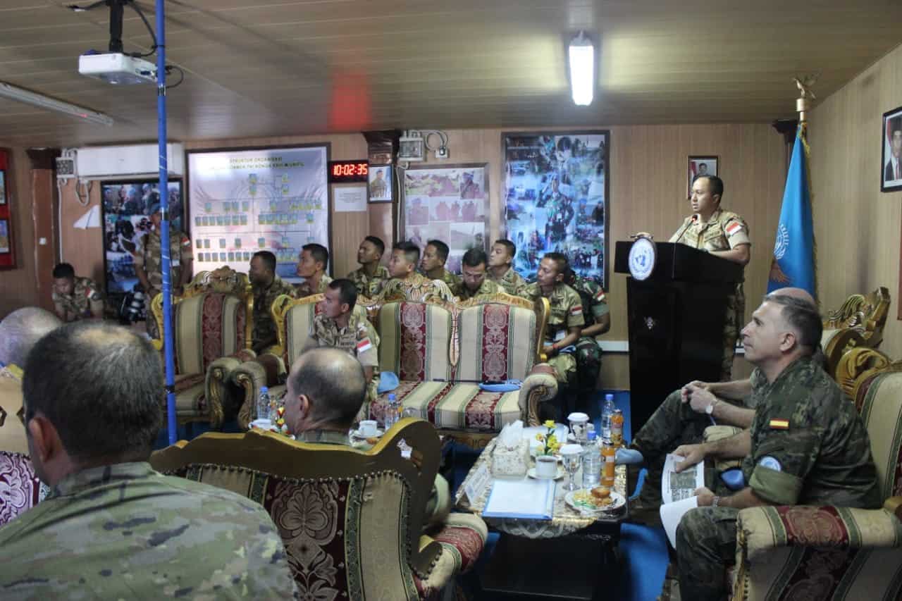 Jelang Serah Terima Dansektor, Satgas Indobatt UNIFIL Paparkan Situasi Terkini di AOR
