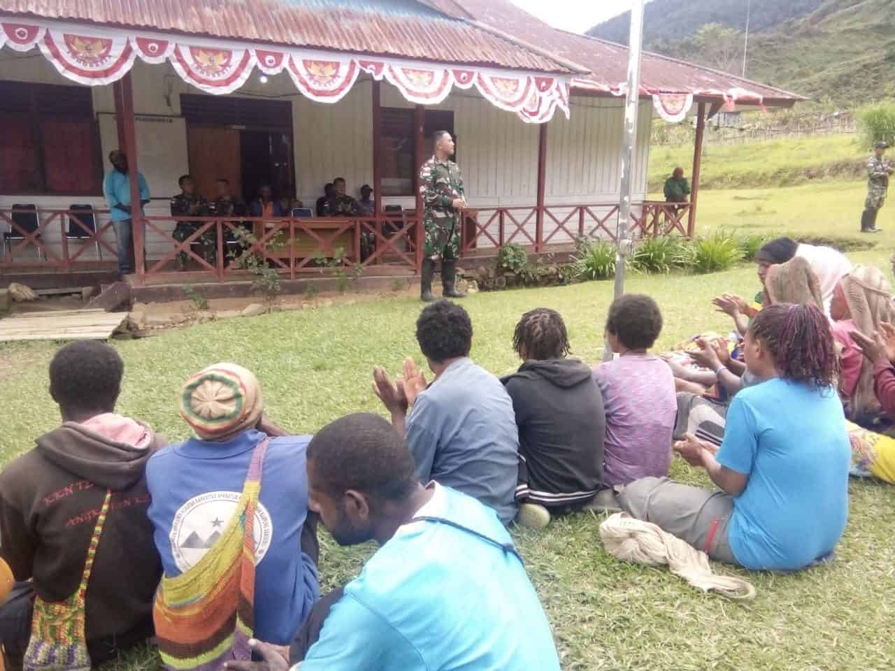 Ketua Ada Distrik Okbiba, Primus Tabuni : Bapak TNI Selalu Membantu Masyarakat