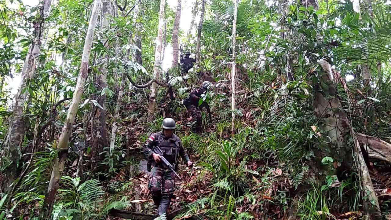 Peduli Kelesatarian Alam Papua, Satgas Yonif R 300 Laksanakan Patroli Pembalakan Liar