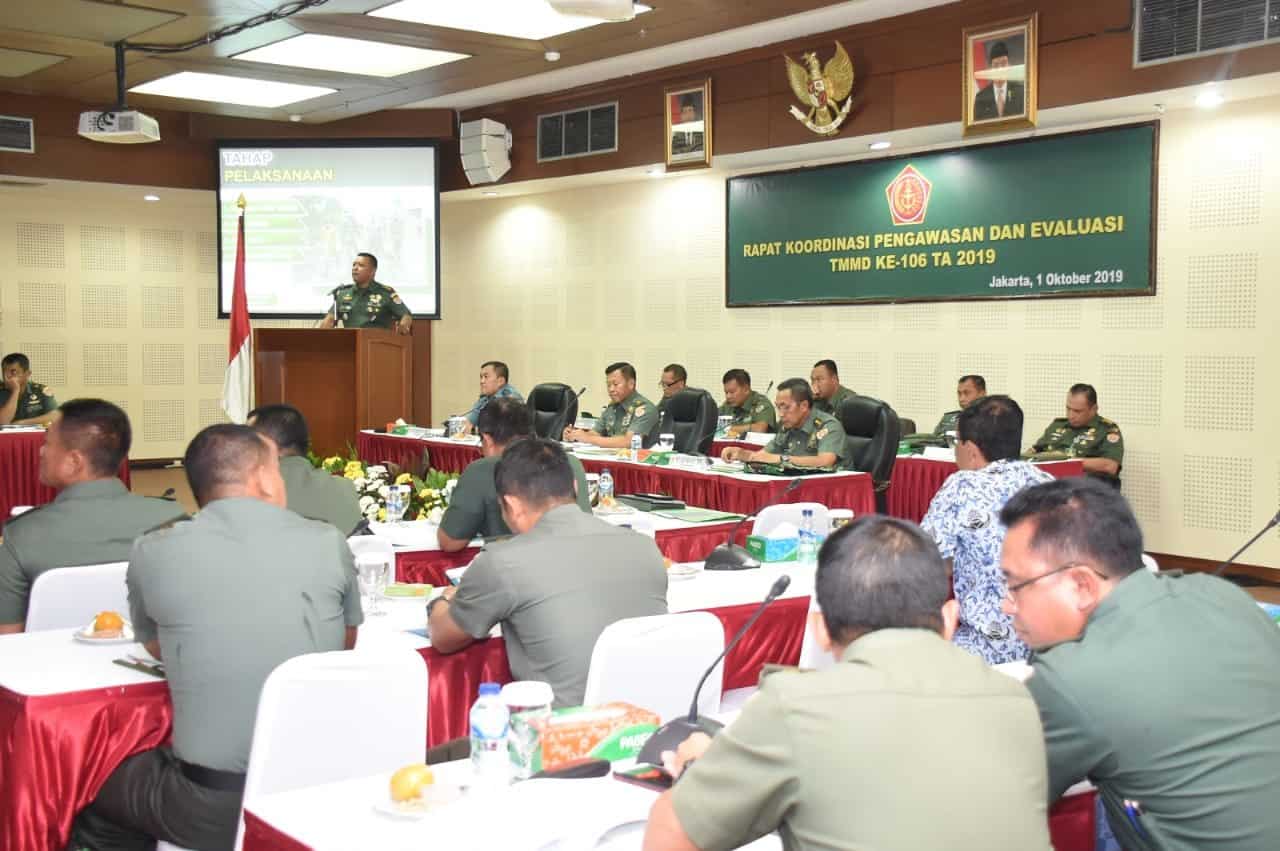 Pastikan Kesuksesan TMMD 106, TNI AD Terjunkan 25 Pati Sebagai Tim Wasev