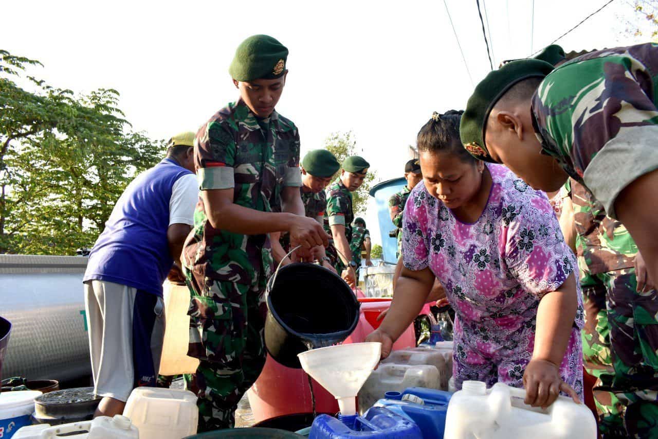 Gema Angicipi, Yonarmed 12 Peduli Air Bersih Warga Ngawi