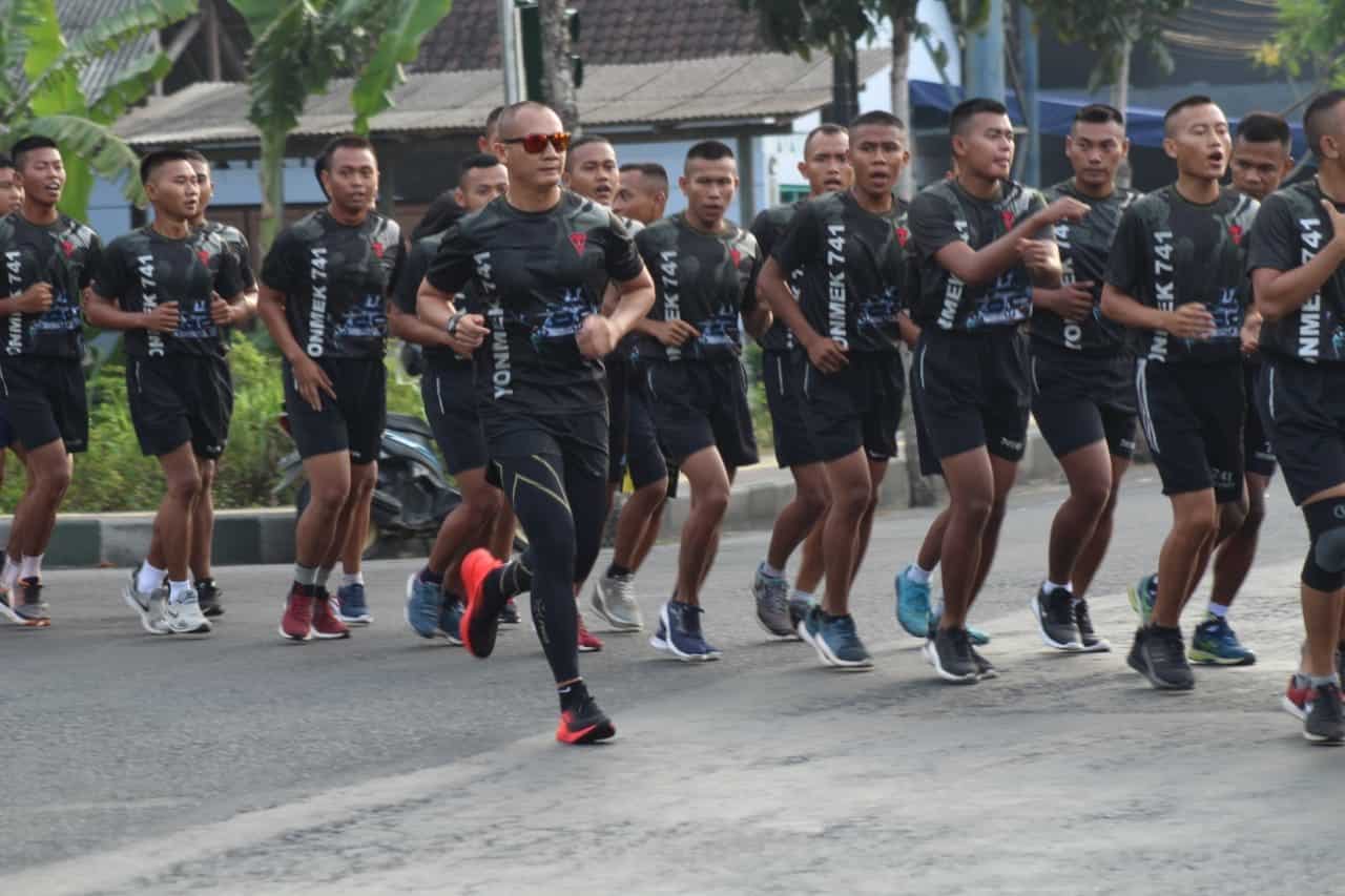 Ajak Sehat Seluruh Prajurit Garuda Nusantara, Ini Yang Dilakukan Danyonif Mekanis 741/GN
