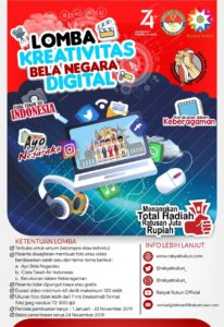 Lomba Kreativitas Bela Negara Digital Untuk Generasi Milenial