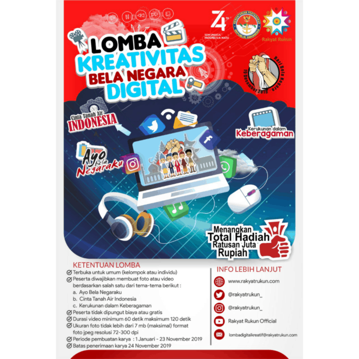 Lomba Kreativitas Bela Negara Digital Untuk Generasi Milenial Lomba Kreativitas Bela Negara Digital Untuk Generasi Milenial