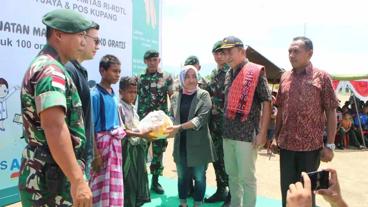 Wujudkan Kampung Sehat di Perbatasan RI-RDTL, Satgas Gelar Pelayanan Kesehatan