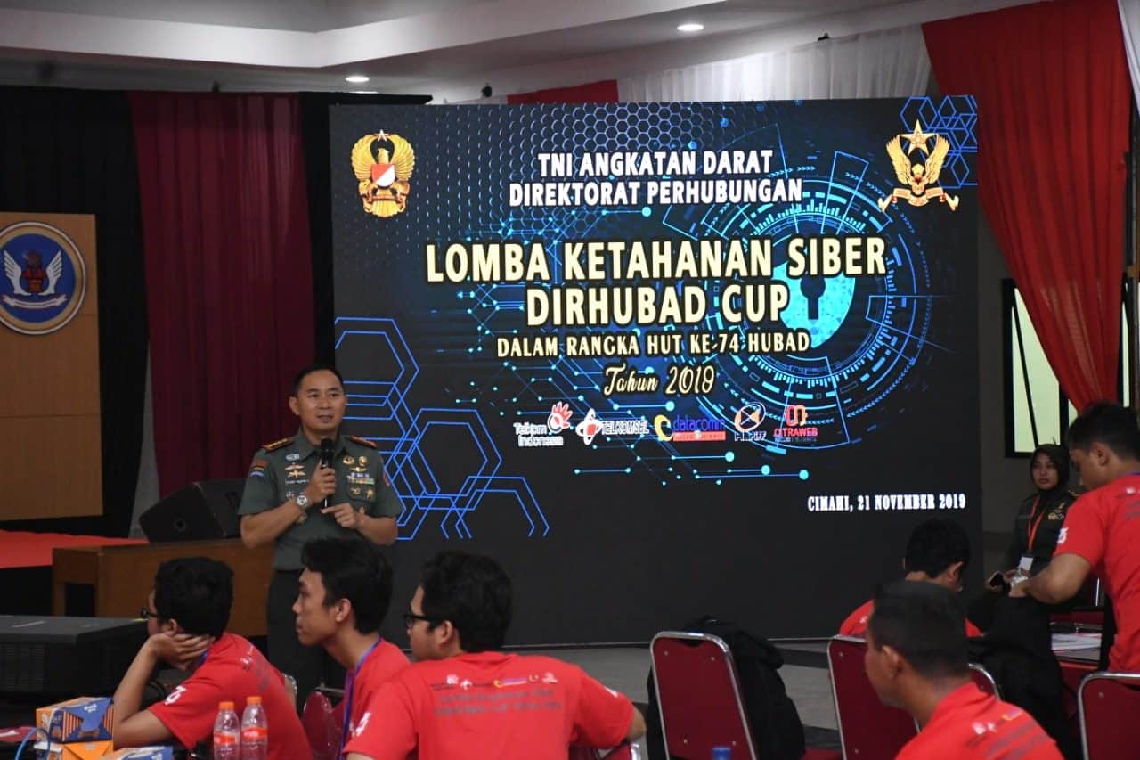 Bina Kemampuan Prajurit, Dithubad Gelar Lomba Ketahanan Siber