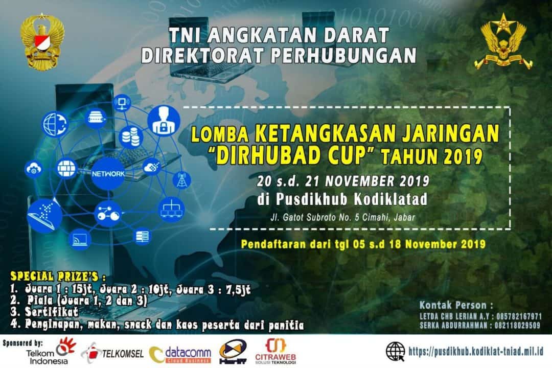 Lomba Ketangkasan Jaringan “Dirhubad Cup” Tahun 2019 Lomba Ketangkasan Jaringan “Dirhubad Cup” Tahun 2019