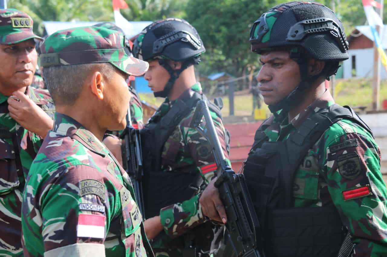 Motivasi Prajurit, Danrem 174/ATW Kunjungi Satgas Pamtas Yonif MR 411/PDW Kostrad