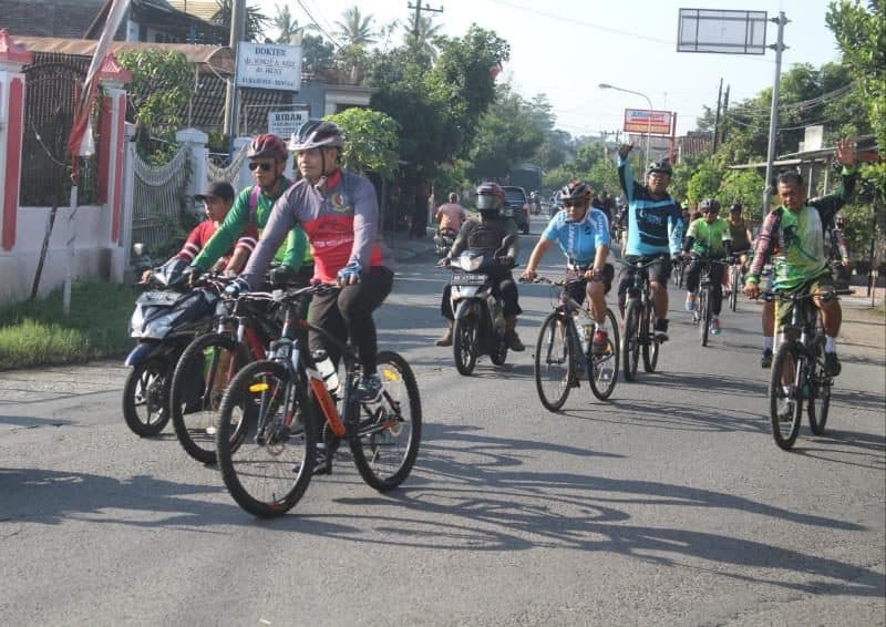 Biasakan Hidup Sehat, Kodim 0808/Blitar Gelar Gowes