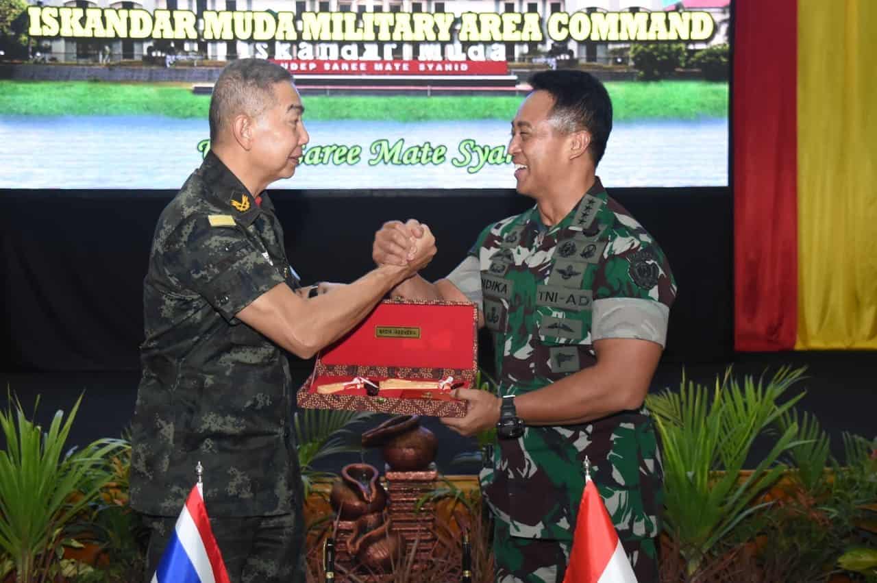 Bangun Kerja Sama AD Kedua Negara, Panglima AD Kerajaan Thailand Berkunjung ke Makodam Iskandar Muda