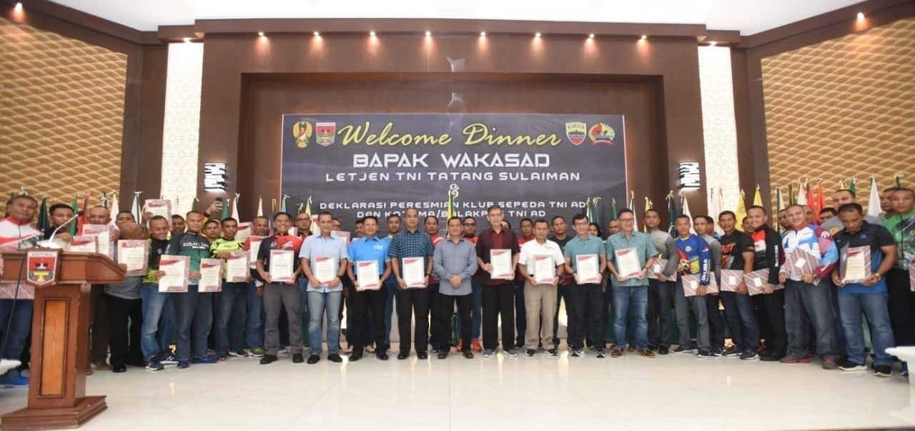 Deklarasi Army Cycling Club, Wakasad Kembangkan Olahraga Sepeda di Tanah Air