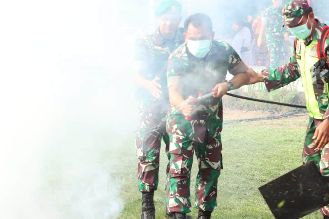 Antisipasi Bencana dan Karhutla, Kodam VI/Mlw Gelar Apel Kesiapsiagaan