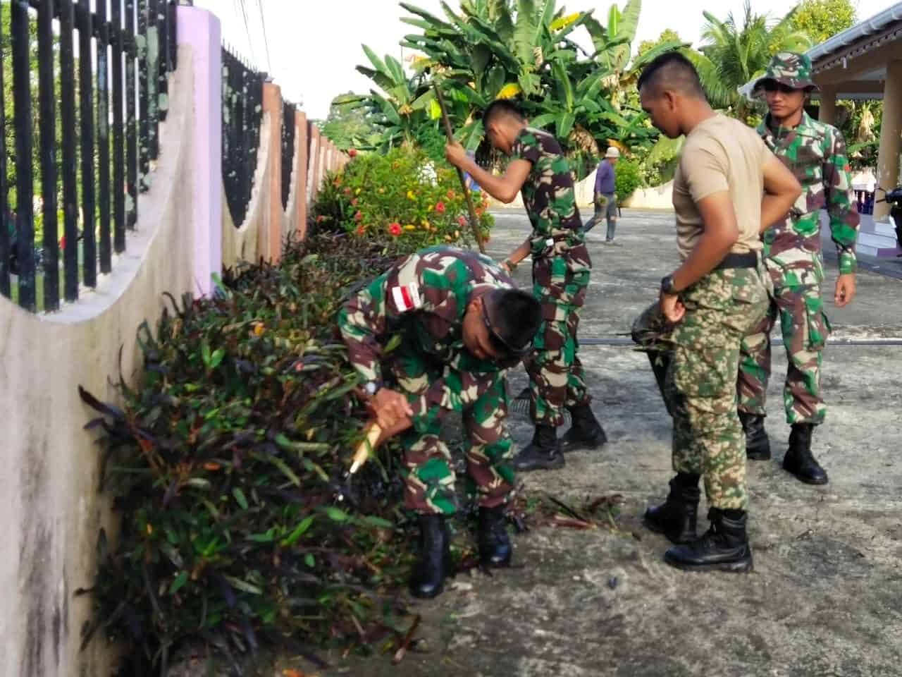 Karya Bakti Satgas Yonif 133 dan RAMD 13, Pererat Persaudaraan TNI AD-TDM