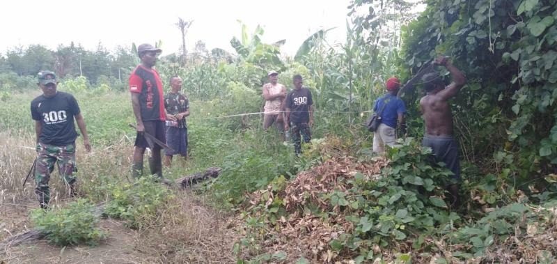 Utamakan Persaudaraan, Satgas Yonif 300 Mediasi Warga Papua Selesaikan Sengketa Tanah Adat