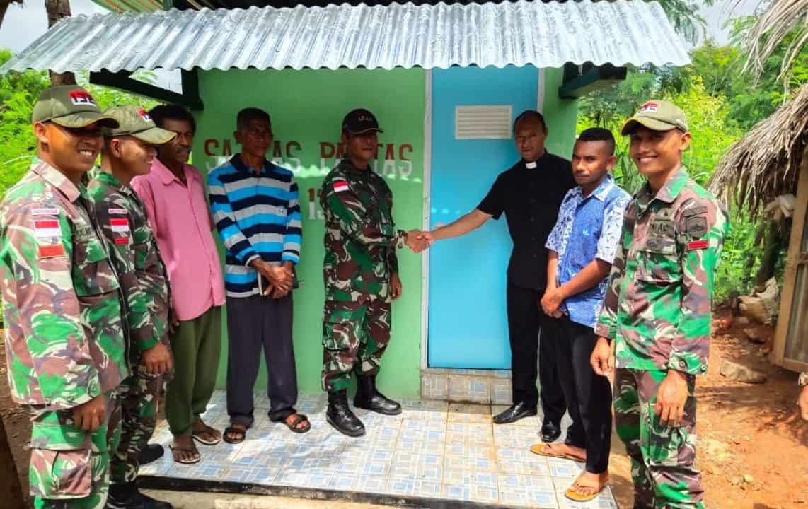 Peduli Jemaat, Satgas Yonif 132/BS Bangun Prasarana Gereja ...