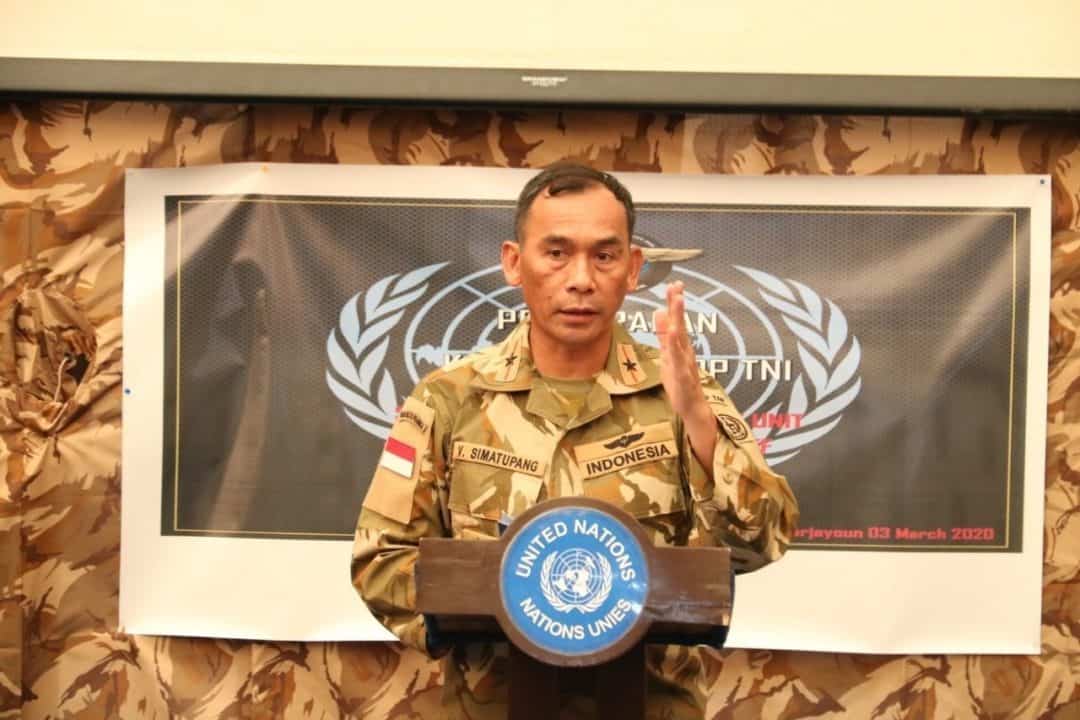 Kunjungi Satgas Garuda XXV-L/ UNIFIL SEMPU, Komandan PMPP TNI Beri Arahan dan Cek Alkap
