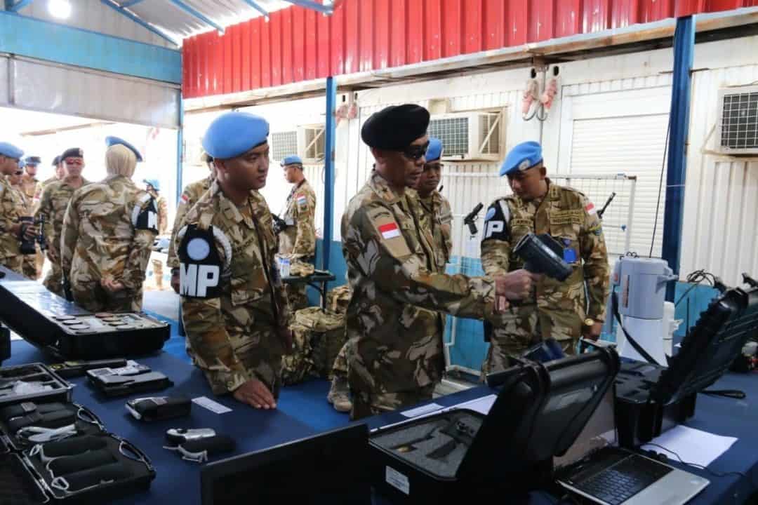 Kunjungi Satgas Garuda XXV-L/ UNIFIL SEMPU, Komandan PMPP TNI Beri Arahan dan Cek Alkap