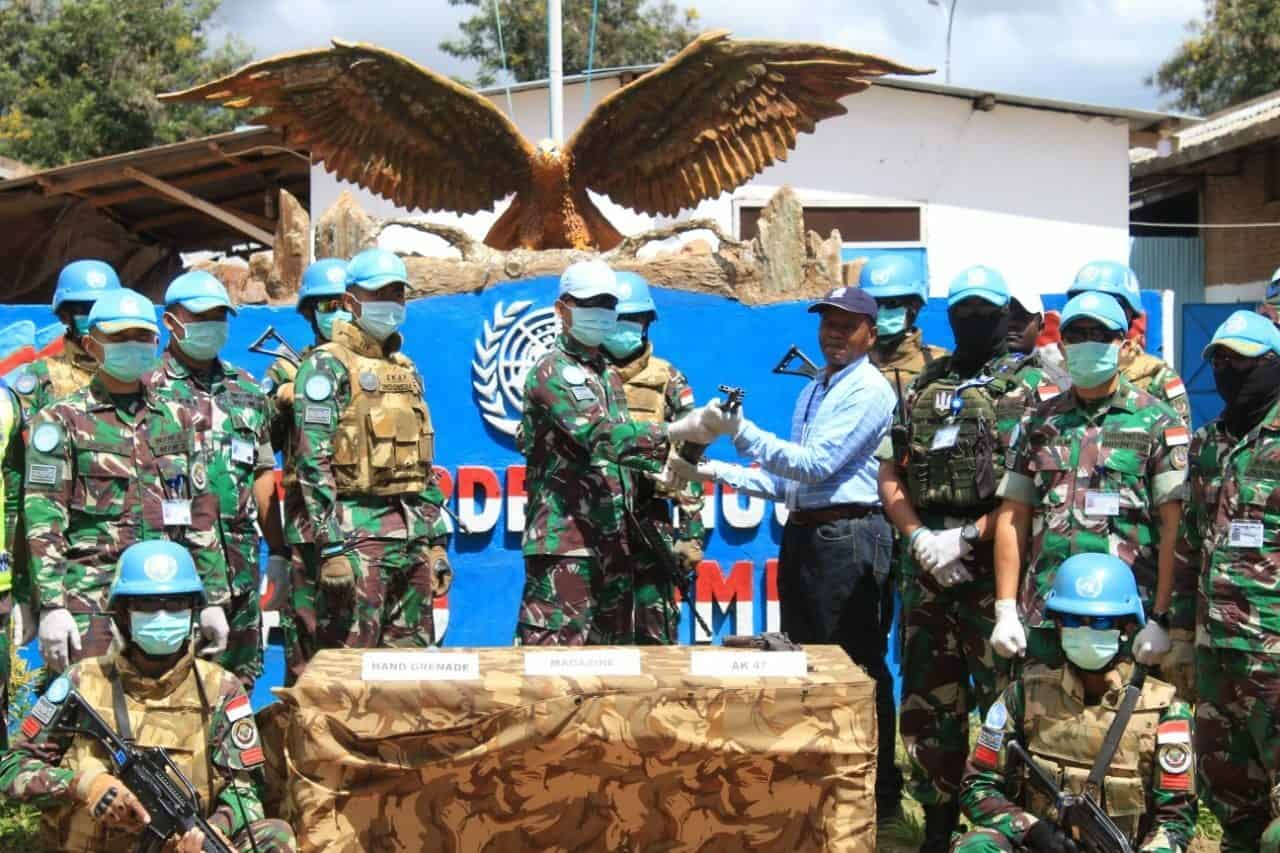 CIMIC Satgas Indo RDB MONUSCO, 3 Eks Kombatan Serahkan Diri