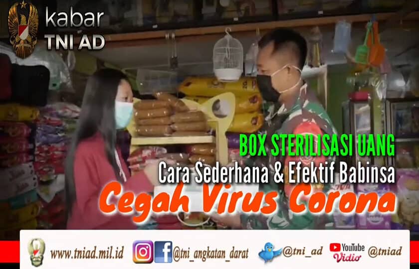 Box Sterilisasi Uang, Cara Sederhana & Efektif Babinsa Cegah Corona