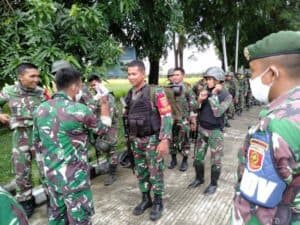 Terbaru, Latihan Pratugas Yonif MR 413 Antisipasi Corona