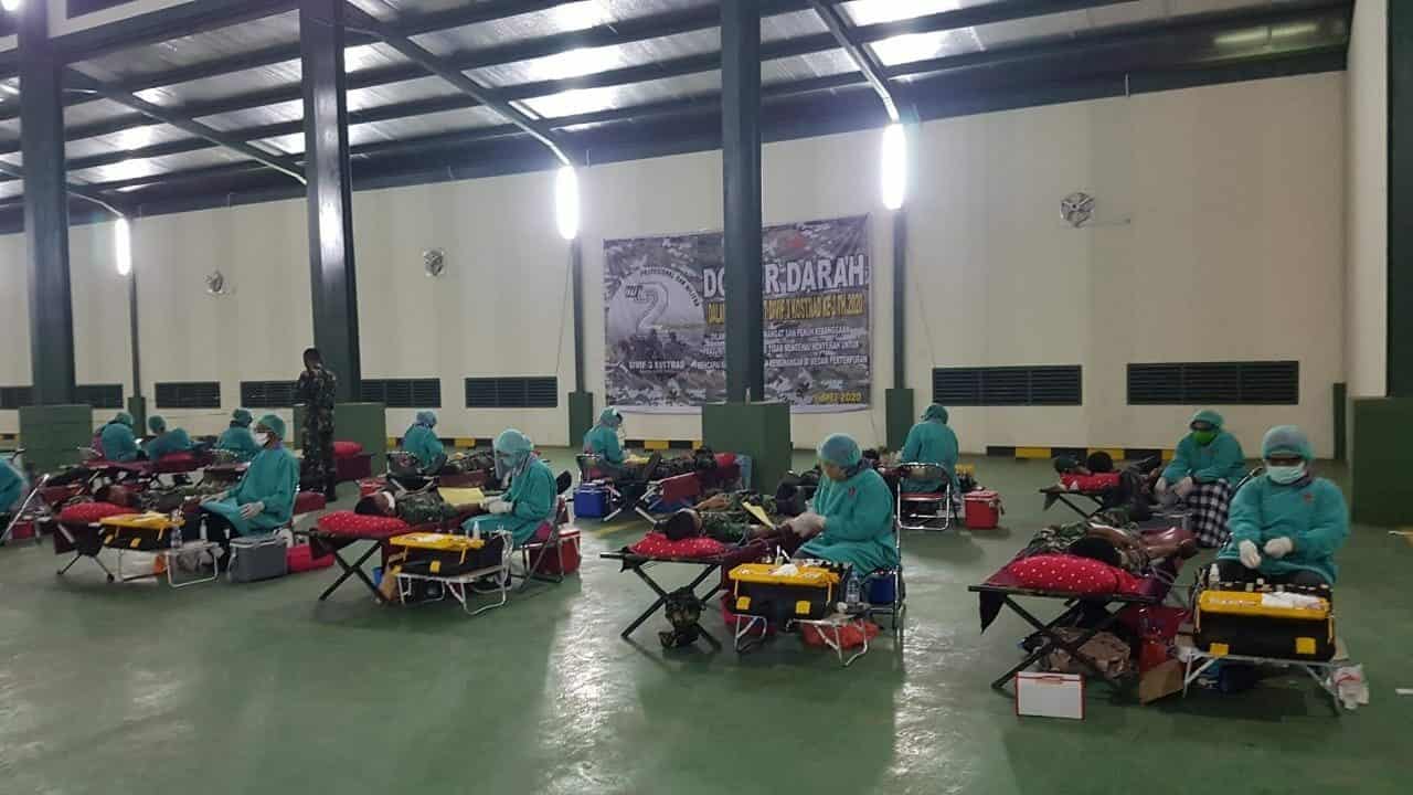 Donor Darah Divif-3 Kostrad, Cukupi Ketersediaan Darah Di Tengah Covid-19