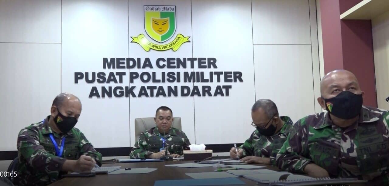 Virtual, Danpuspomad Sapa Anggota Polisi Militer Sembuh Covid-19