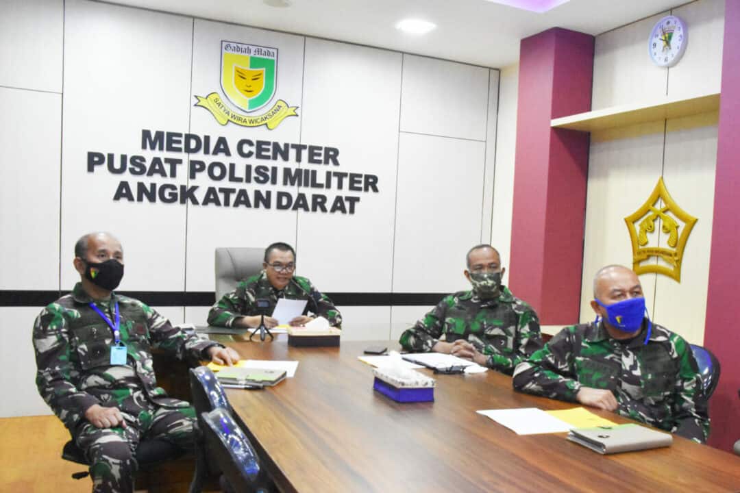 Virtual Video Conference, Danpuspomad Sapa Prajurit Pomad di Tanah Papua