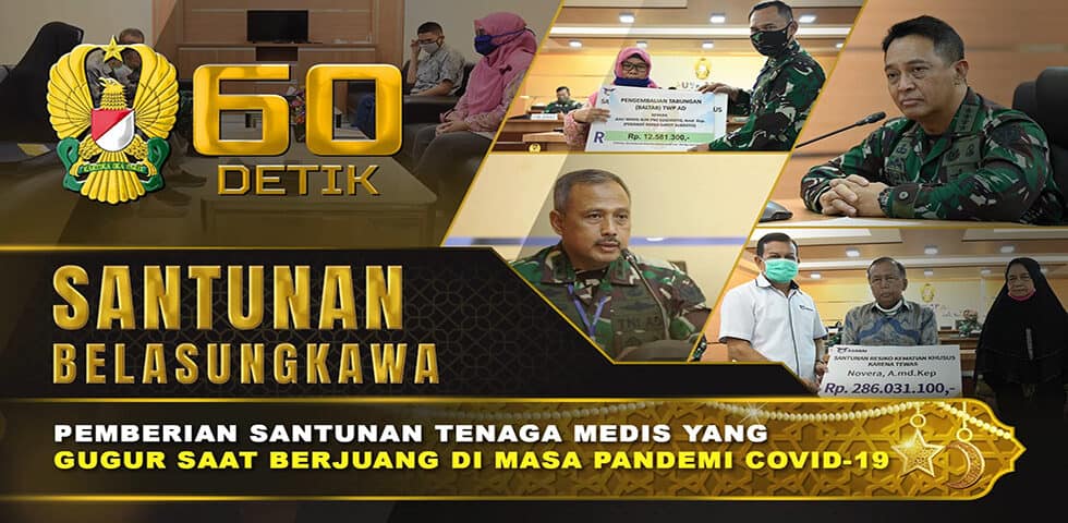Pemberian Santunan Belasungkawa untuk Tenaga Medis RSPAD | 60″ TNI AD
