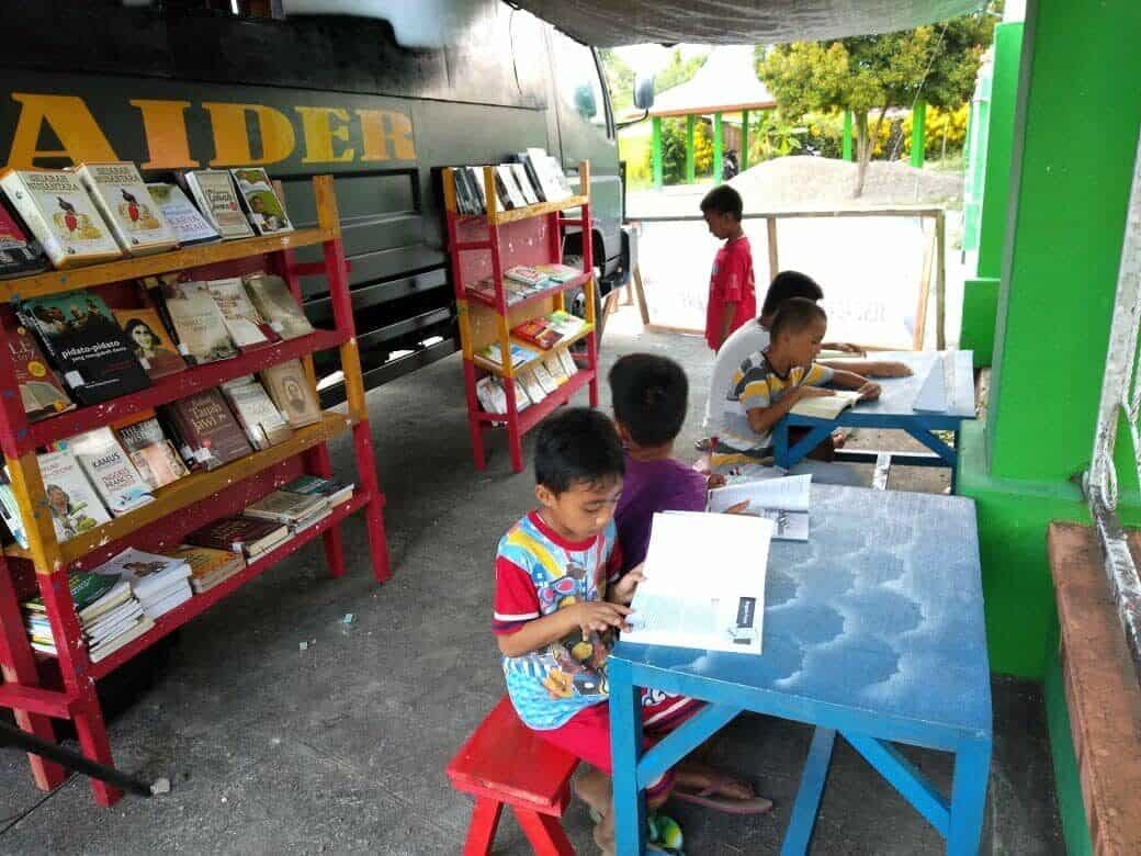 Banau Moving Library, Terobosan Satgas Yonif RK 732 Cerdaskan Anak Seram