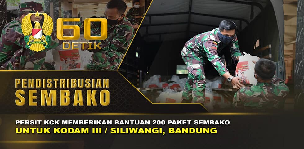 Pendistribusian Bantuan Persit KCK untuk Kodam III/ Siliwangi I 60” TNI AD