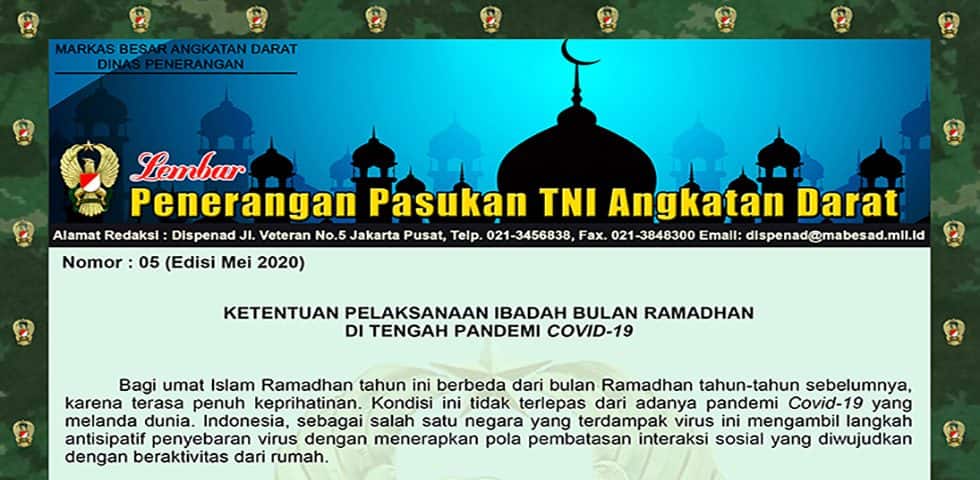 Ketentuan Pelaksanaan Ibadah Bulan Ramadhan di Tengah Pandemi Covid-19