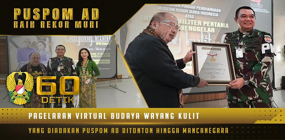 Penghargaan Rekor Muri yang Diterima oleh Puspomad Menjadi Kado Terbaik Pada Hari Jadi ke-74