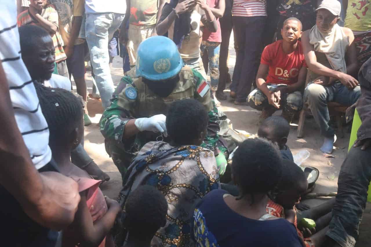 Satgas Indo RDB Monusco, Bantu Evakuasi Korban Penghadangan Bandit Bersenjata di Kongo