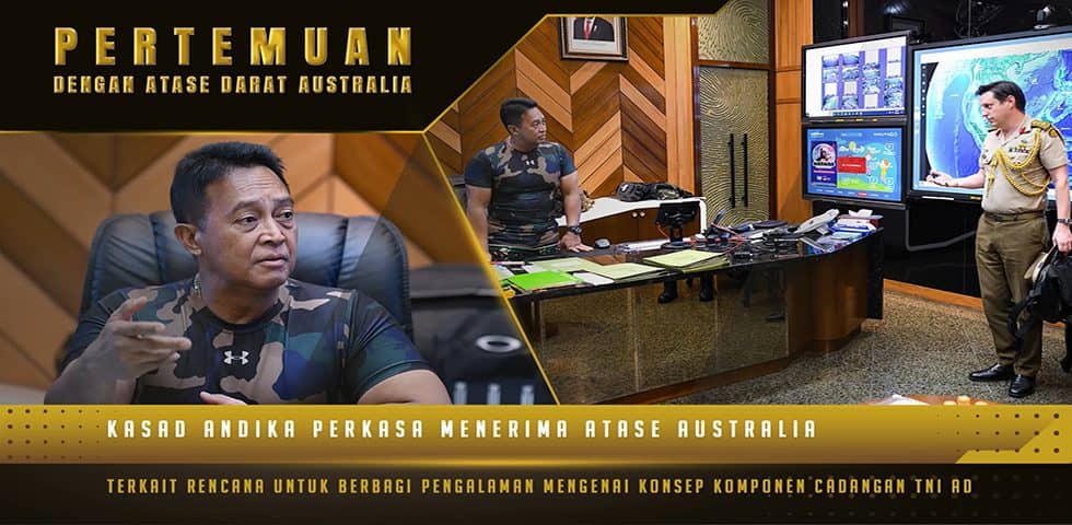 Pertemuan Kasad dengan Atase Darat Australia Terkait Berbagi Pengalaman Konsep Komponen Cadangan 