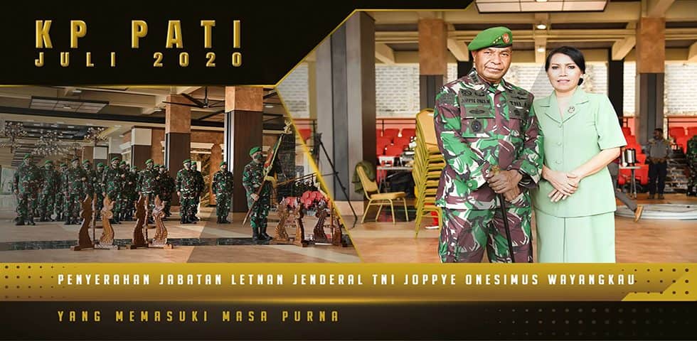 Penyerahan Jabatan Letjen TNI Joppye Onesimus Wayangkau